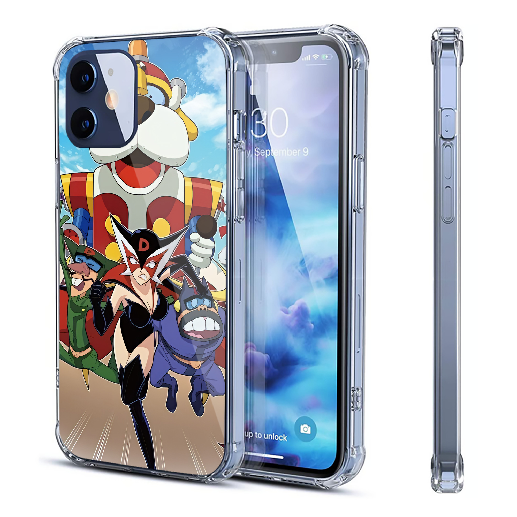 （画像用） アンパンマン Anpanman 【iPhone 12シリーズ対応】透明スマホケース（クリアソフトケース）